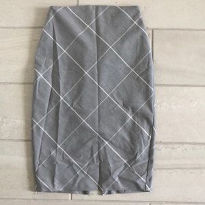 High waisted work skirt